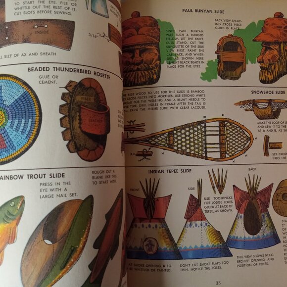 Vintage 1964 Crafts and Hobbies, W Ben Hunt, Golden Hobby Book, Mid Century - Picture 2 of 9